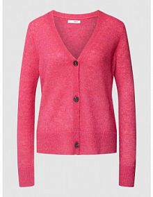 Kardigan z dekoltem w serek model ALICIA BRAX różowy EAN 39-2254 90140900