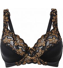 Biustonosz na fiszbinach z delikatną koronką  Bonprix