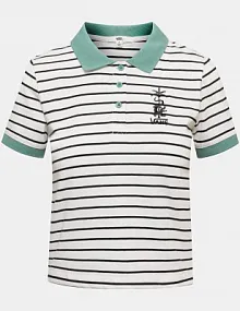 Moda Koszulki Koszulki polo Gaastra Koszulka polo turkusowy-bia\u0142y Wyhaftowany logo W stylu casual 