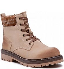 Trapery Clara Barson beżowe damskie