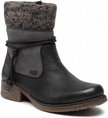 Botki Rieker czarne damskie