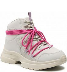 Botki Nylon Red beżowe damskie