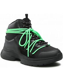 Botki Nylon Red czarne damskie