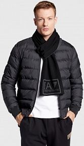 Szalik EA7 Emporio Armani szary damski 274902 2F300 39320 Black