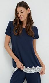 Piżama United Colors of Benetton  granatowa damska 3Z123M314.13C