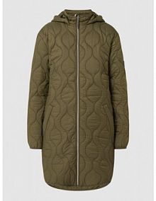 Płaszcz pikowany z kapturem Fransa oliwkowy damski EAN 20610755