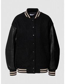 Kurtka baseballowa z kieszeniami z wypustką model Emmi Jacket EDITED czarna EAN EDT6119001