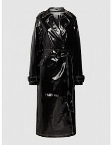 Trencz z paskiem w talii model Yasemin EDITED czarny EAN EDT6109002