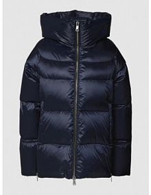 Kurtka puchowa z detalami z logo Windsor granatowa damska EAN 30033741