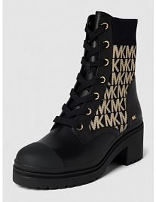 Buty sznurowane z elastyczną wstawką model Brea MICHAEL Michael Kors czarne damskie