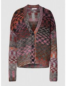 Kardigan z grubym ściegiem model ALICIA BRAX różowy EAN 39-9054 90151700