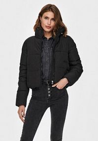 Kurtka puchowa ONLY czarna damska Zimowa Dolly 15205371  Regular Fit