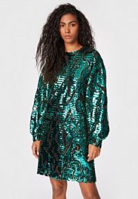Sukienka koktajlowa Silvian Heach zielona 