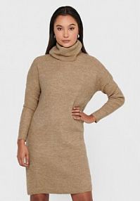 Sukienka dzianinowa ONLY beżowa 