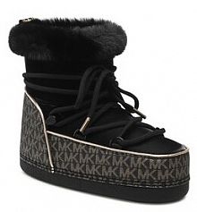 Śniegowce MICHAEL Michael Kors czarne damskie Buty Zelda Bootie 40F2ZMFE5D