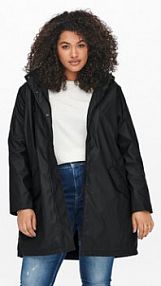 Kurtka przeciwdeszczowa ONLY Carmakoma czarna 