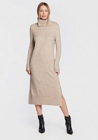 Sukienka dzianinowa ONLY beżowa 