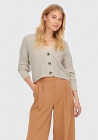 Kardigan ONLY beżowy Carol 15211521  Relaxed Fit