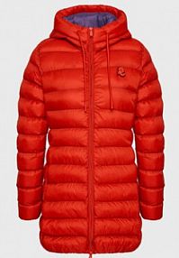 Kurtka puchowa Invicta czerwona damska Płaszcz zimowy
