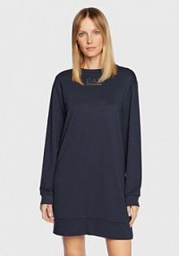 Sukienka dzianinowa EA7 Emporio Armani granatowa 