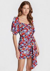 Sukienka koktajlowa For Love & Lemons wielokolorowa 