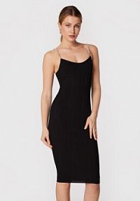 Sukienka koktajlowa Elisabetta Franchi czarna 