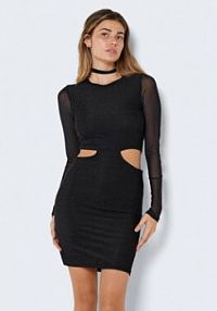 Sukienka koktajlowa Noisy May czarna 