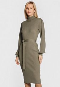 Sukienka dzianinowa Moss Copenhagen szara 