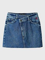 Spódnica jeansowa Desigual niebieska 