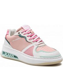 Sneakersy KARL LAGERFELD różowe damskie