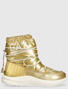 Śniegowce EA7 Emporio Armani  złote damskie X8M002.XK230.