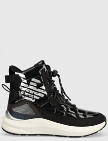 Śniegowce EA7 Emporio Armani  czarne damskie X8M005.XK308.