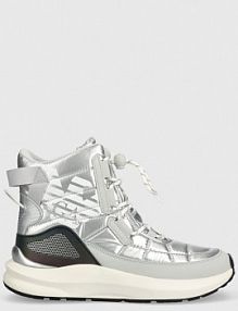 Śniegowce EA7 Emporio Armani  srebrne damskie X8M005.XK308.