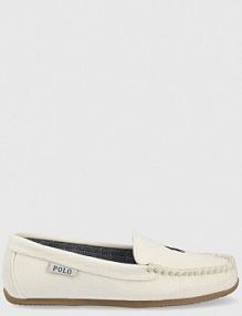 Mokasyny Polo Ralph Lauren  białe damskie  RF103583