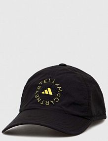 Czapka z daszkiem adidas by stella mccartney  czarna damska HG8645