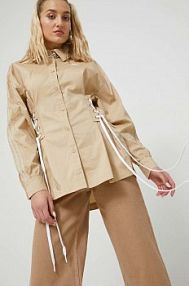 Koszula adidas Originals  beżowa damska HK5081