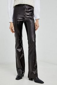 Spodnie skórzane Gestuz  czarna 10906553