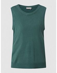 Bezrękawnik z mieszanki wiskozy model Blume Fransa zielona damska EAN 20610792