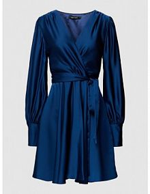 Sukienka koktajlowa z zakładką Swing niebieska EAN 5AE05300