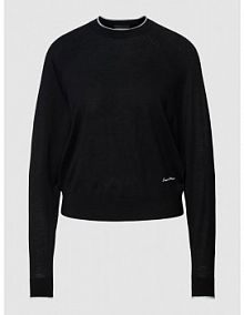 Bluza z prawdziwej żywej wełny Emporio Armani czarna damska EAN 6L2MTI.2M03Z