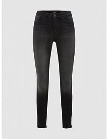 Jeansy w dekatyzowanym stylu o kroju skinny fit Only czarne damskie EAN 15157997