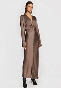 Sukienka koktajlowa Herskind brązowa 