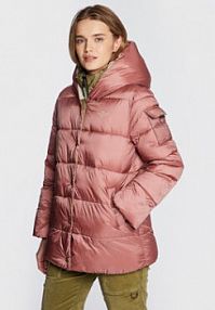 Kurtka puchowa Aeronautica Militare różowa damska Przejściowa