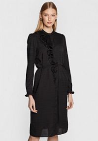 Sukienka koszulowa TWINSET czarna 