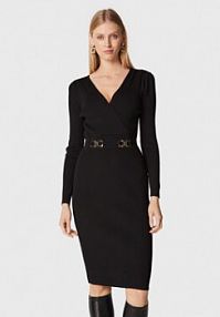 Sukienka koktajlowa Morgan czarna 222-RMBIZ  Slim Fit