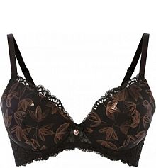 Biustonosz z usztywnianymi miseczkami na fiszbinach, z efektownym połyskiem  Bonprix