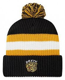 Czapka zimowa Brixton kolorowa damska Kit Pom 11205 Black/Off White/Bright Gold