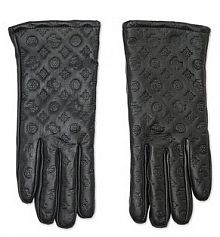 Rękawiczki skórzane Guess czarne