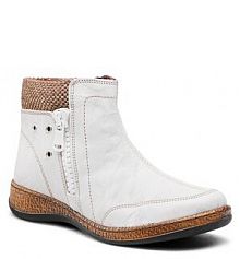 Botki Comfortabel białe damskie