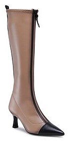 Kozaki Hispanitas beżowe damskie Aitana-I2 HI222260 Black/Almond